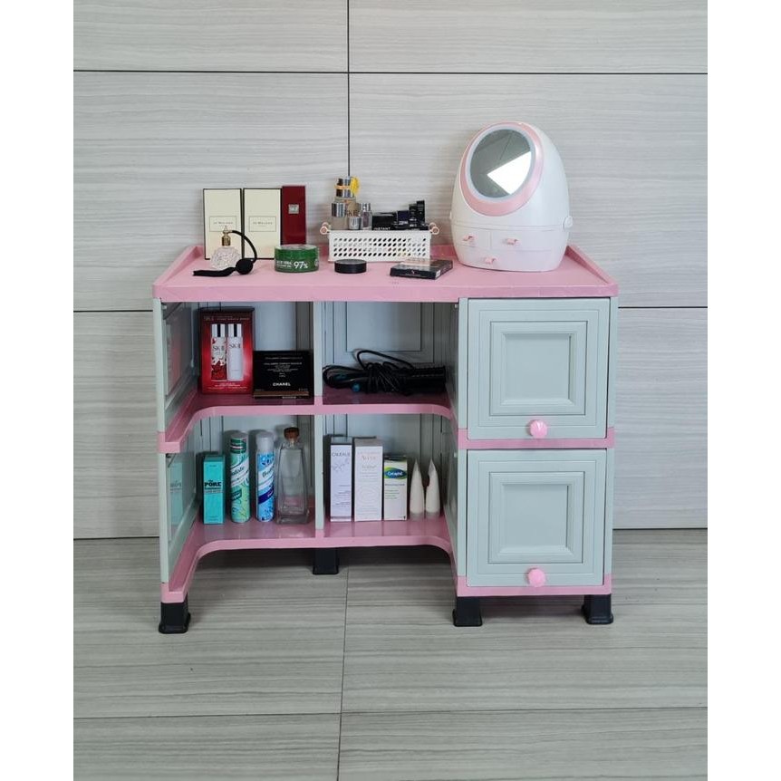 MEJA TULIS CLUB SOHO MEJA BELAJAR ANAK PINK MINIMALIS PUTIH - SOHO 1 - PINK