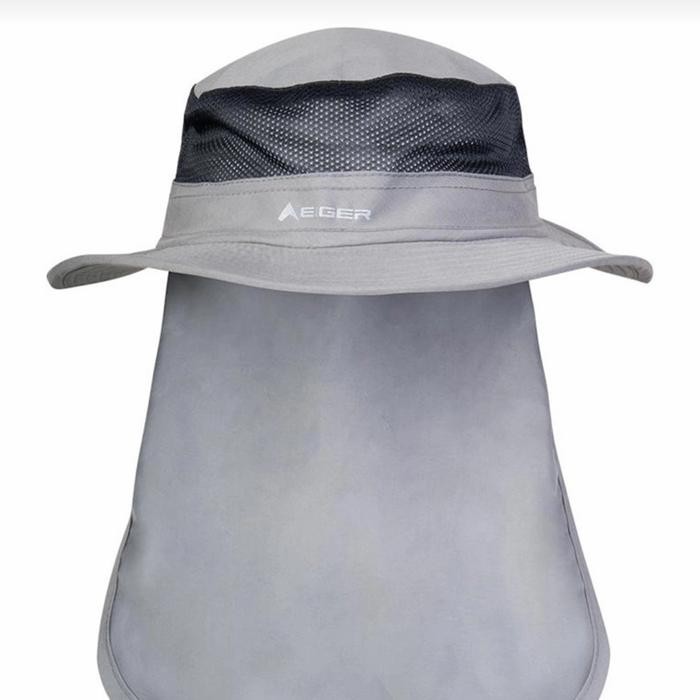 Topi Rimba Eiger Micro Fish Hat Topi Mancing - Original - Abu-abu, S-M as