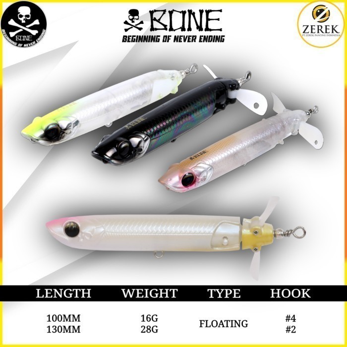 LURE CASTING BONE HOVERJET  100F - 130F MULTI FUNGSI TOPWATER
