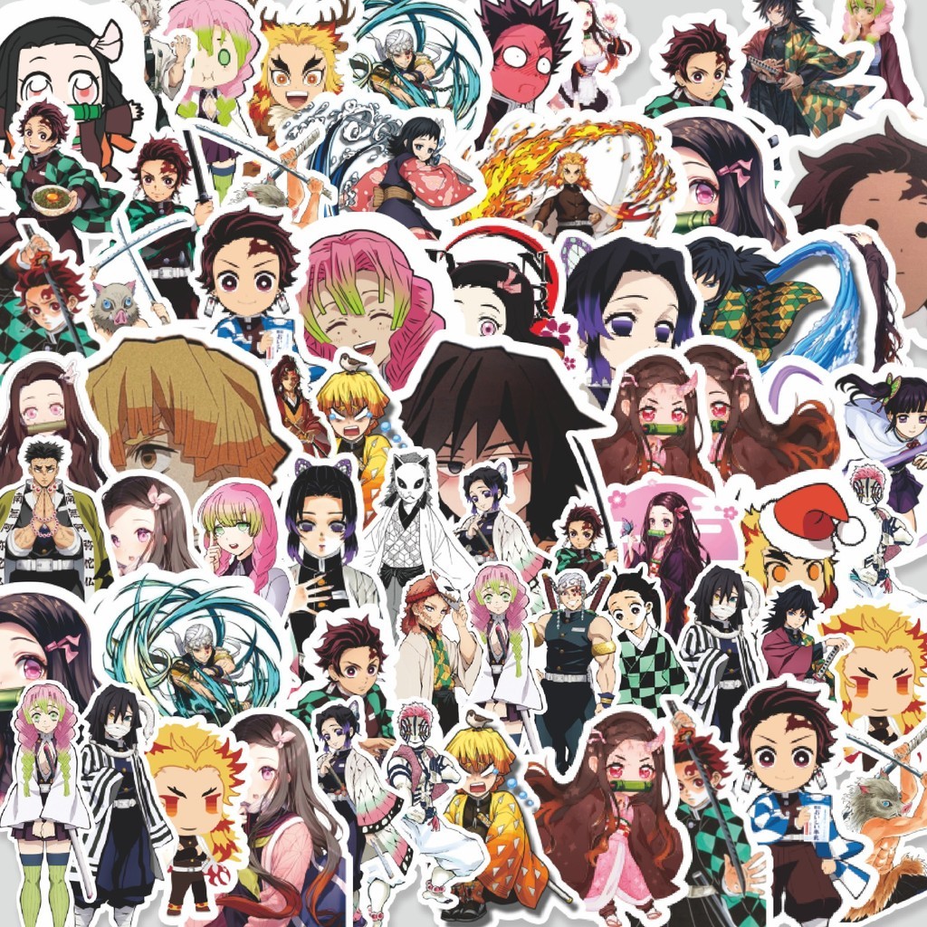 

Stiker Cutting Pack Pack Stiker Anime Demon Slayer (Kimetsu no Yaiba) Isi 100Pcs Series Aesthetic Lucu Keren Untuk Koper Bahan Vynil