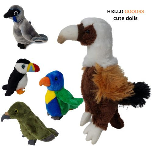 BONEKA ANEKA JENIS BURUNG PARROT/ELANG/KUTILANG CUTE UNIK-UKURAN XS (COCOK UNTUK MAINAN HADIAH ANAK)