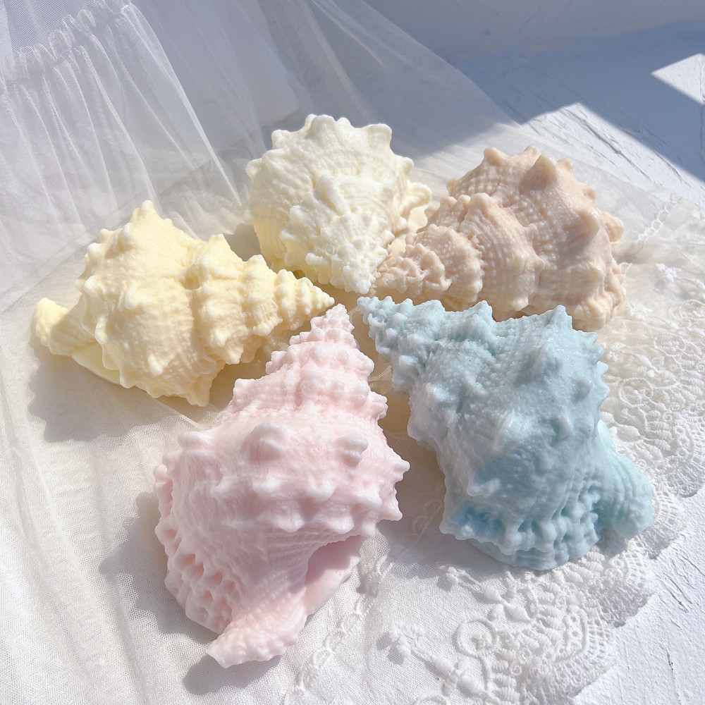 

Sea Shell Candle Molds Mouthed Spikey Conch Resin Silicone Mould Murex Seashell Soy Wax Mold Beach Decor