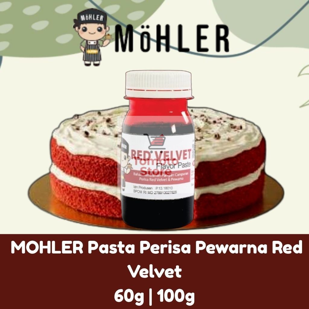 

✨ TOMOTOSTORE ✨ MOHLER Pasta Perisa Pewarna Red Velvet
