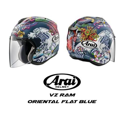 Helm Motor Half Face - Arai VZ Ram Oriental Blue Original