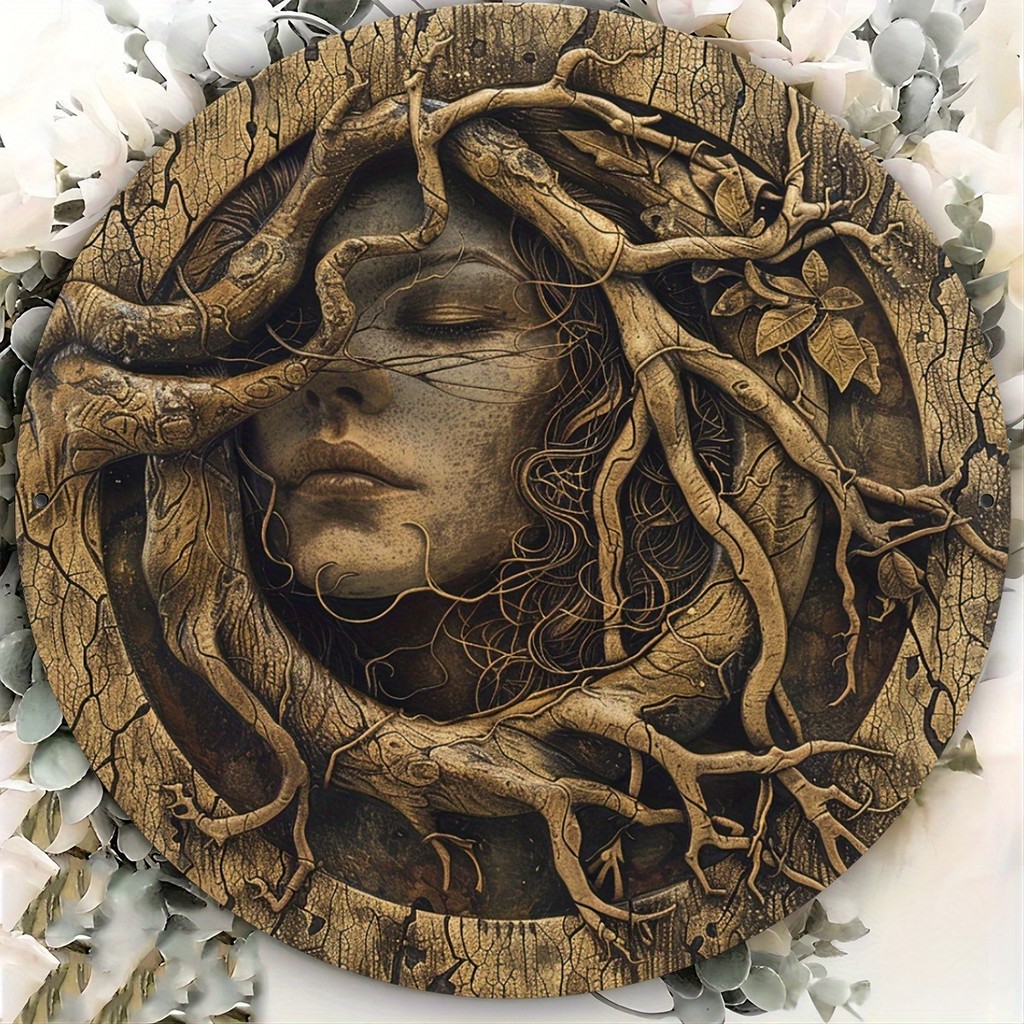 

One Piece 2D Wooden Inch Tree Spirit Sign Home Decor Sign 8 Inch Foyer Decor Outdoor Decor Bathroom Decor Wall Decor Room