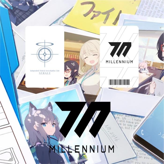 

ID Card / Name Tag / Properti Cosplay Arsip Biru / Blue Archive - Clip Jepit, ABYDOS