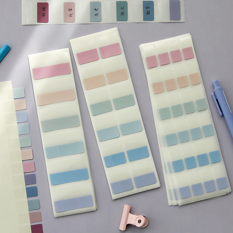 

MOHAMM 240/120/60 PCS Multicolor Sticky Writable Repositionable Index Tabs Flags for Pages Book Markers Reading Notes