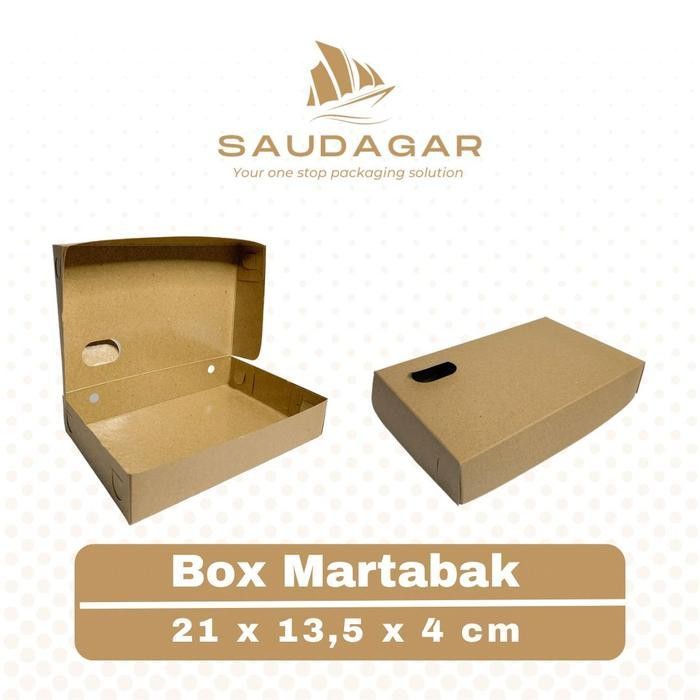 

[PROMO BARANG BARU] Box kotak martabak / dus kraft laminasi food grade Bergaransi Terlaris