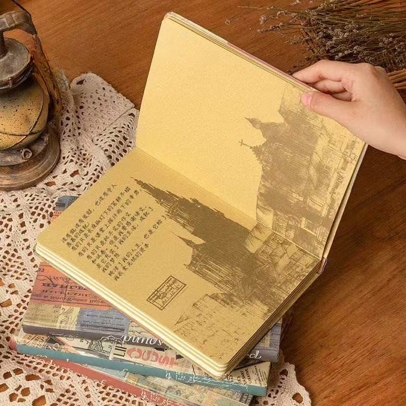

Notebook Aesthetic Retro / Buku Diary Hardcover Korea / Buku Catatan Sekolah Kantor Stationery Untuk Pelajar