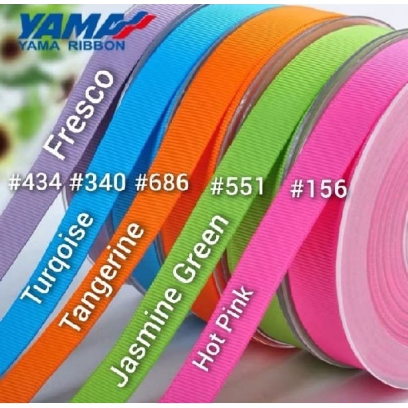 

20 YARD - 1 CM / 0.9 MM | PITA GROSGRAIN IMPORT PREMIUM | BAGIAN 2