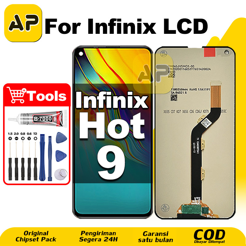 LCD Infinix Hot 9 hp Layar Sentuh Fullset Glass Touchscreen Digitizer COD