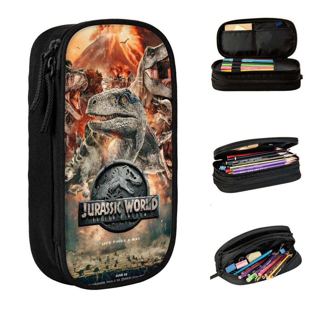 

Classic Jurassic World Pencil Cases Pencilcases Pen for Girls Boys Big Capacity Bags Students School Cosmetic Stationery