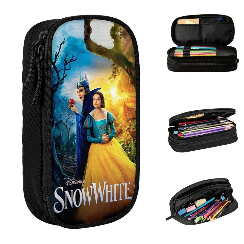 

Snow White 2025 Musical Film Pencil Case Pencilcases Pen for Student Big Capacity Bags Office Gifts Stationery
