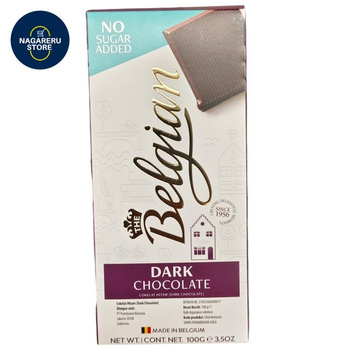 

Belgian dark chocolate no sugar added 100gr