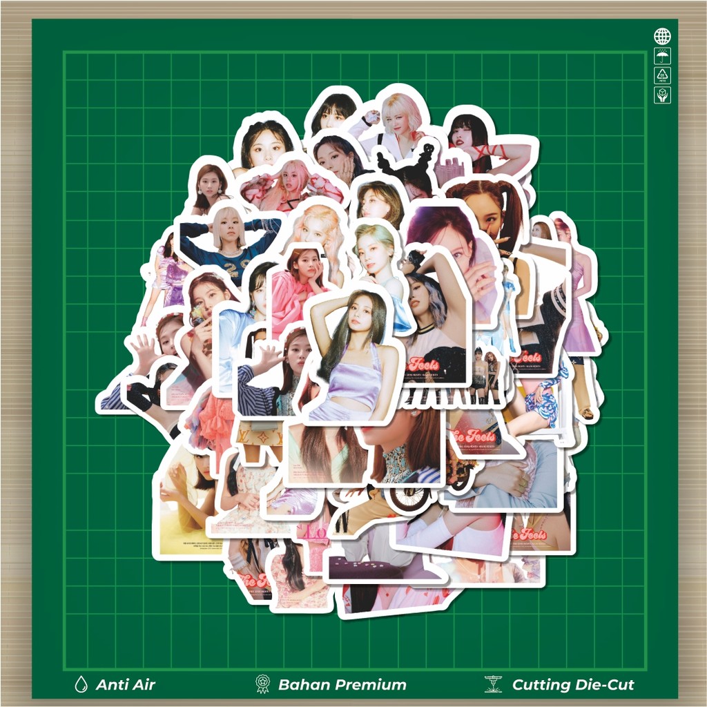 

HOT 50 PCS STIKER Stiker TWICE Album 1&2 Stiker Fashion Cars Decal Dingin Kartu Album Custom Vinyl Anti Air- Sticker Aesthetic Buku Journal Koper Casing HP Tablet Laptop Helm Motor Botol Minum