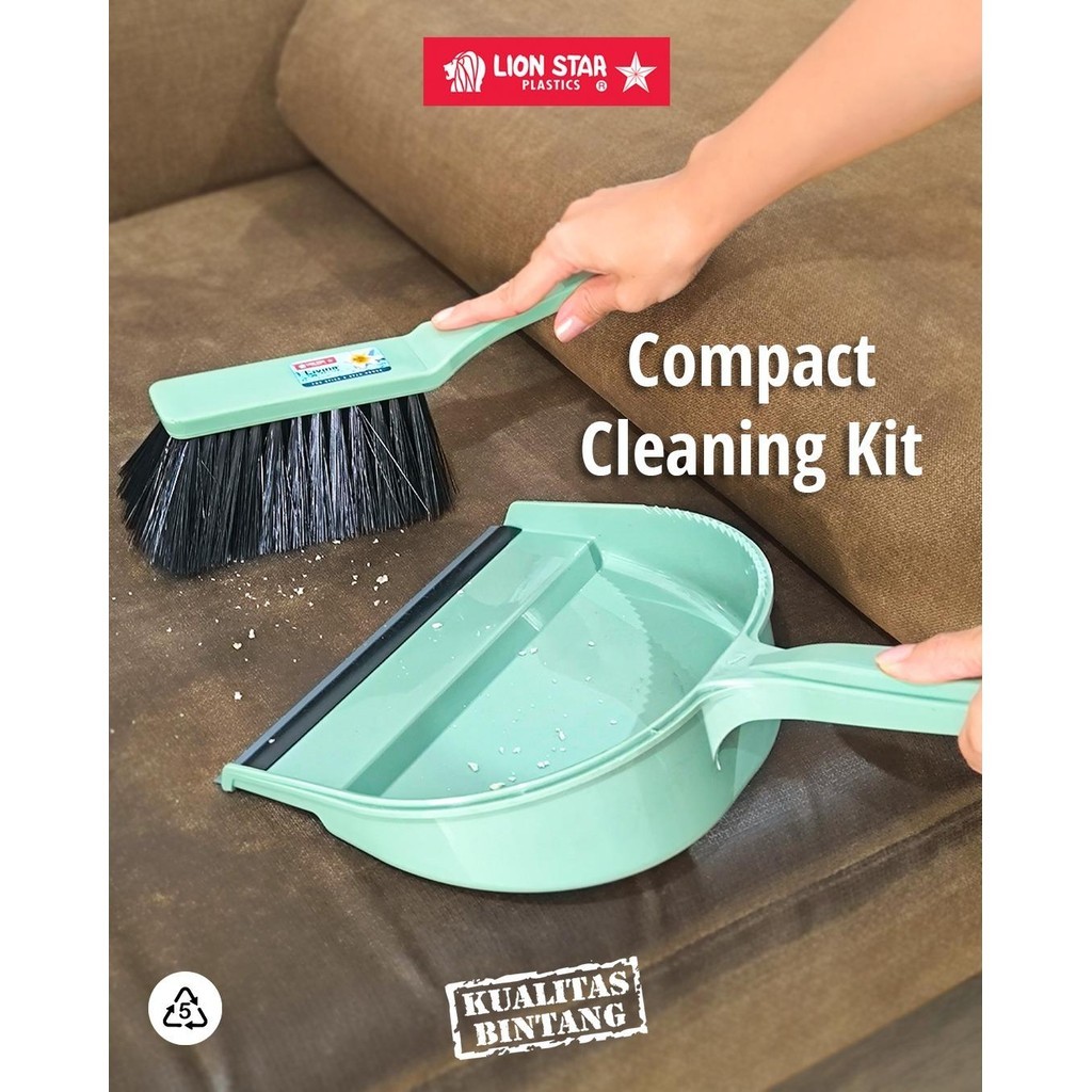 

BUNTON Lion Star BP-3 Sapu Pengki Livina Dustpan Set BP-3 No.701 Sapu Tangan Panjang Tahan Lama Efektif Praktis untuk Rumah Kantor Dapur Kebersihan Harian