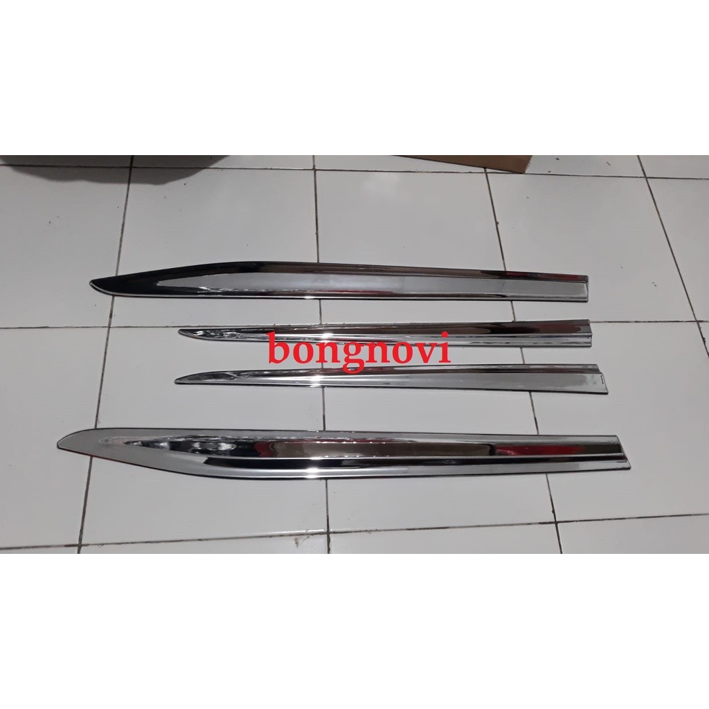 list body samping mobilio chrome