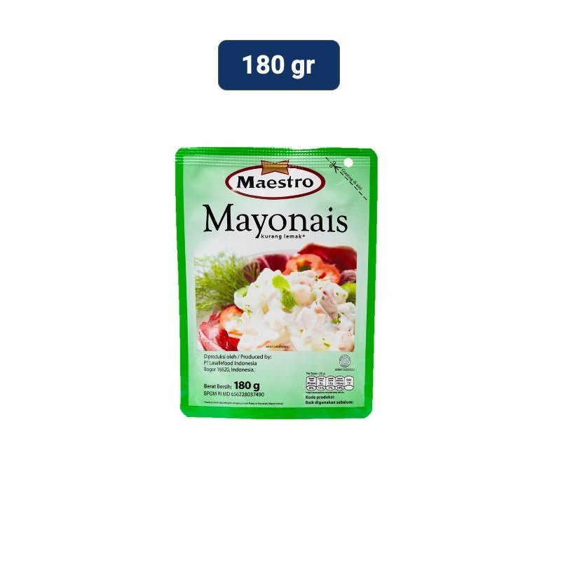 

Maestro Mayonnaise Pouch 180 gr