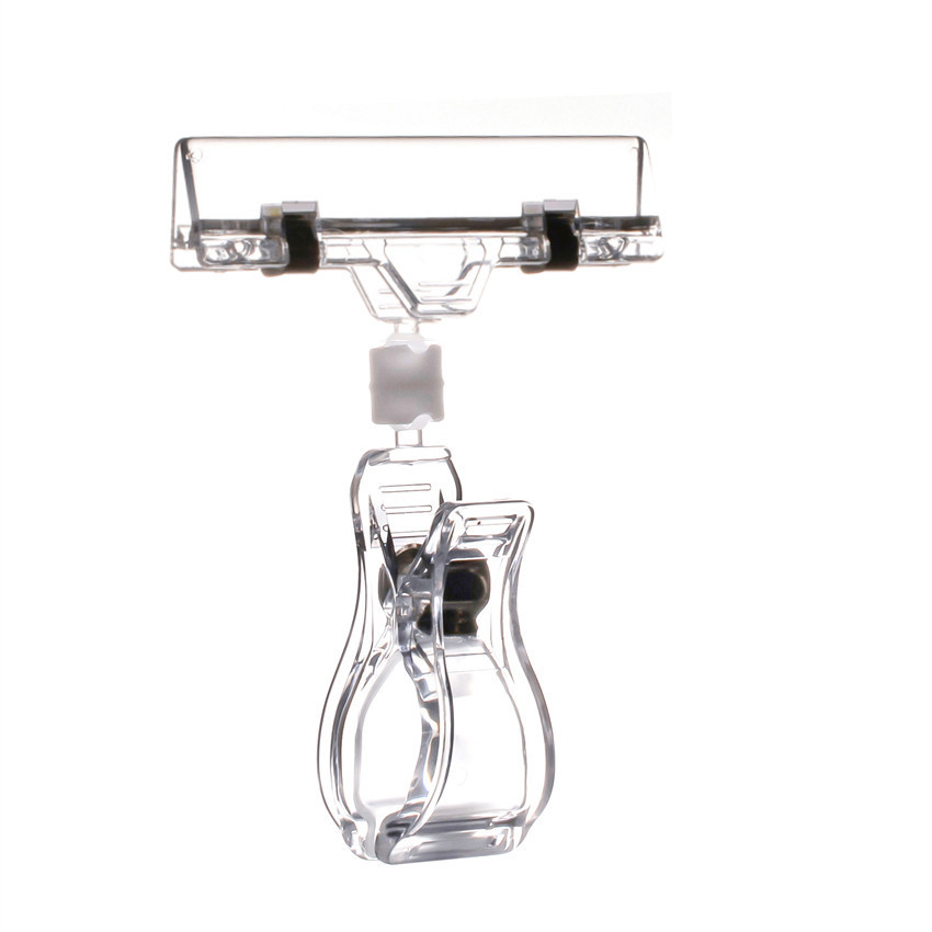 

Plastic POP Price Label Sign Display Holders Spring Clips Pipe Tube Card Paper Tag Signage Advertising 10pcs