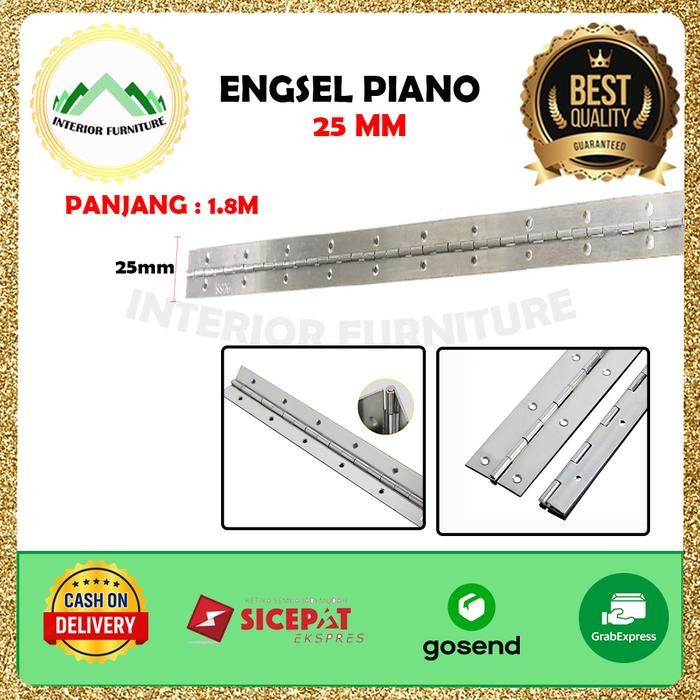 Engsel Piano 1.8 Meter / Engsel Lemari besi dapur/ Engsel Lemari - 25 mm
