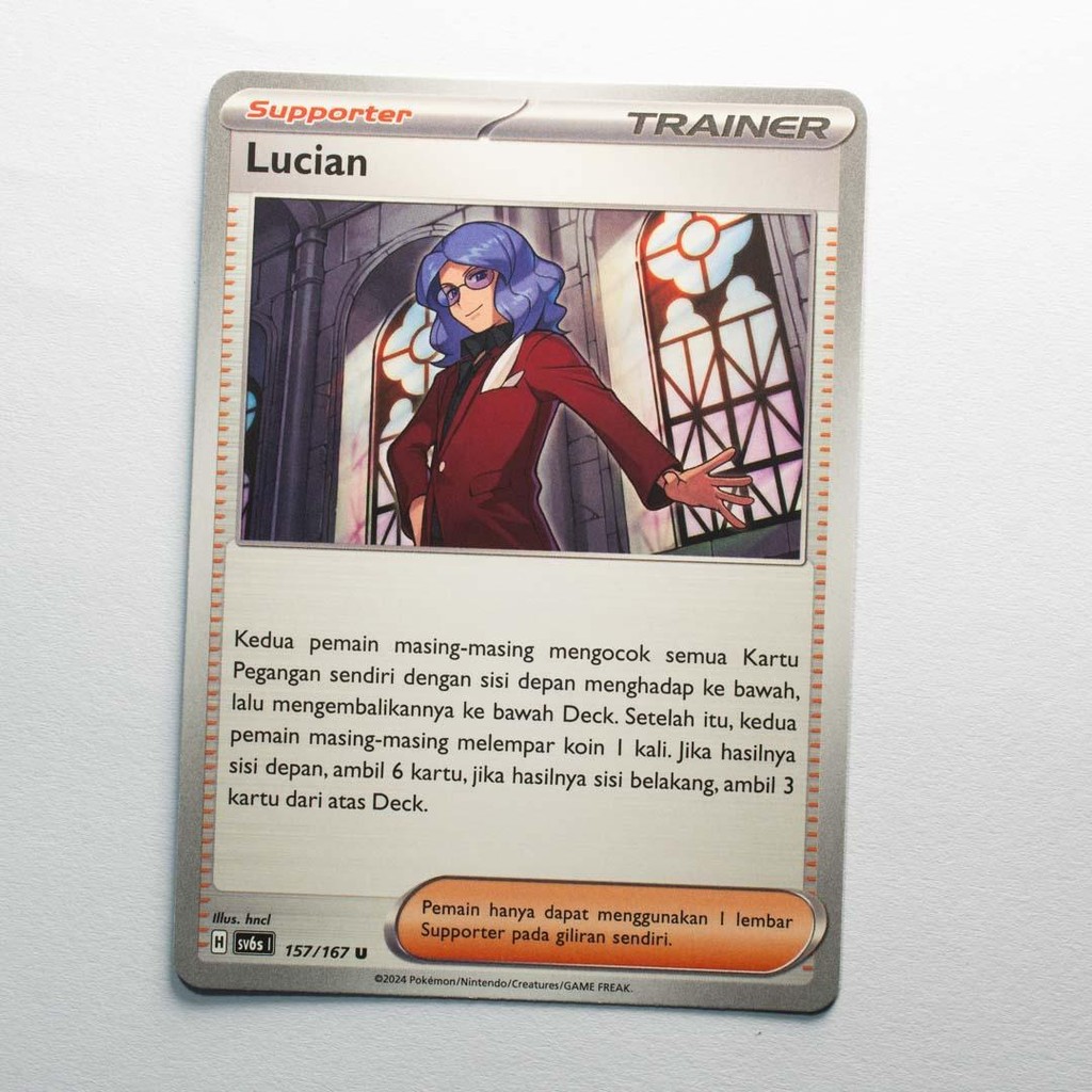 Lucian U 157/167 SV6s Topeng Transfigurasi Kartu Pokemon TCG Original Indonesia