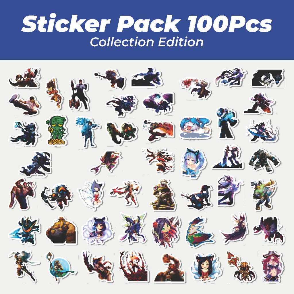 

Hot Stiker Kartun League Of Legends Skin 5 Lucu Anti Air Stikers Berperekat Waterproof Sticker Decal Buat Motor Helm Buku Journal Koper Casing HP Laptop Botol Minum