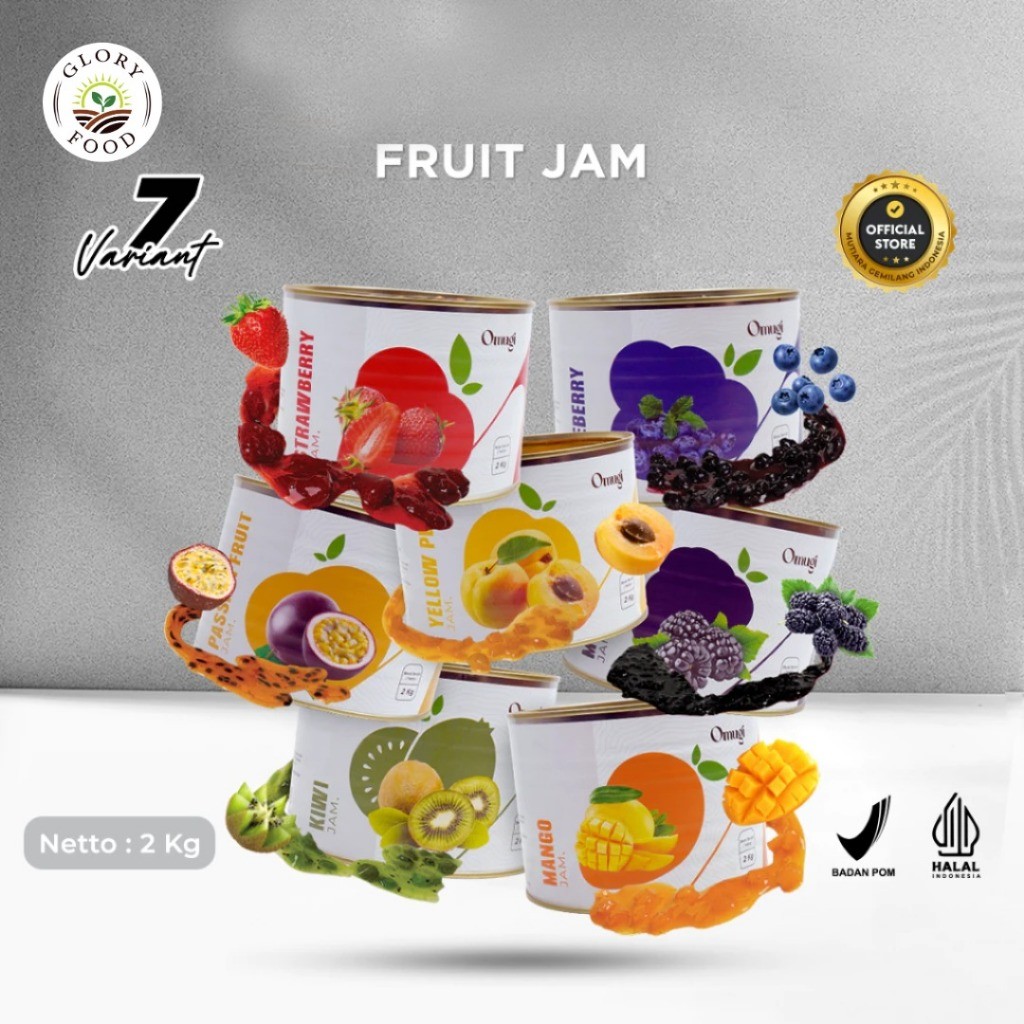 

Omugi Fruit Jam Selai Buah Asli 2 KG