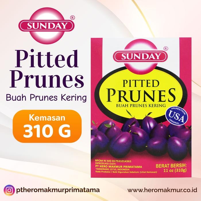 

Hot Produk Sunday Pitted Prunes 310gr Terbaik dan Terlaris