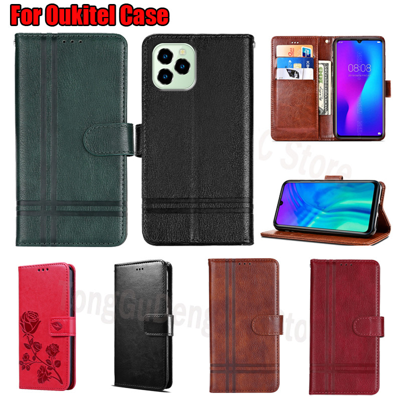 Phone Flip Case For Oukitel C21 pro  Cover Premium Leather Wallet Book Case On Oukitel C21 Pro Case 