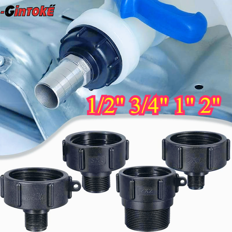 （Benang Kasar）Adaptor Tangki Ibc Tutup Tangki Air Ibc Tank Adapter/Tutup Keran Sambungan Konektor Ad