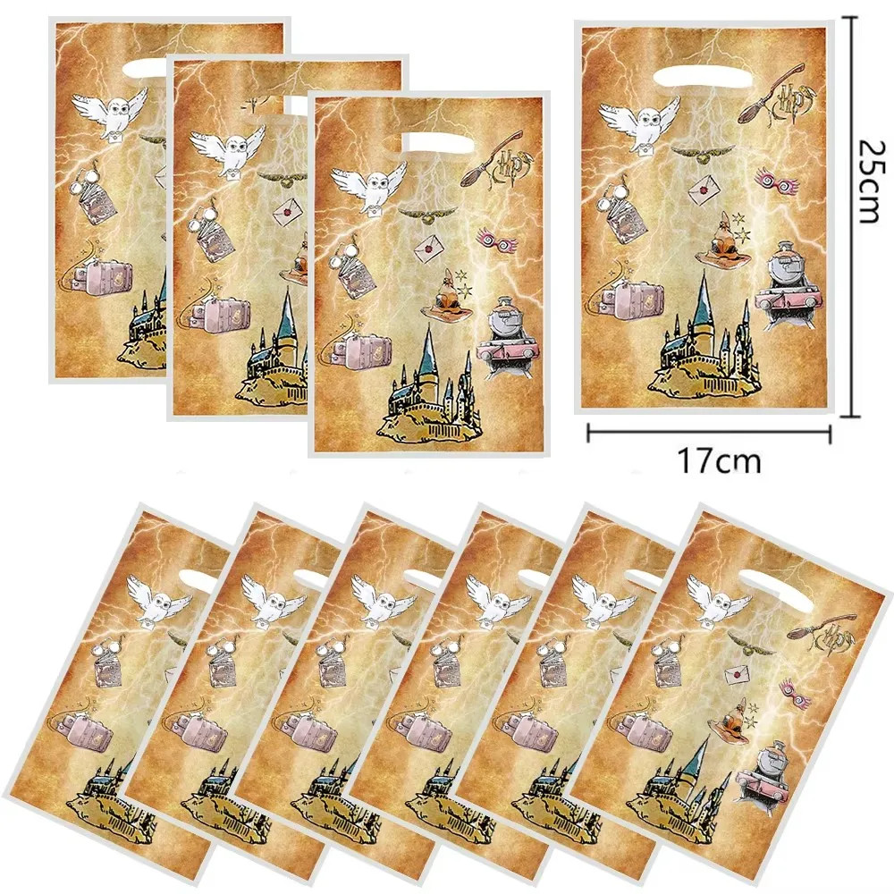 

Academy Magic Party Gift Bags Harry PotterCandy Bags Child Party Loot Bags Kids Girls Birthday Party Favors Supplies Bags Straw