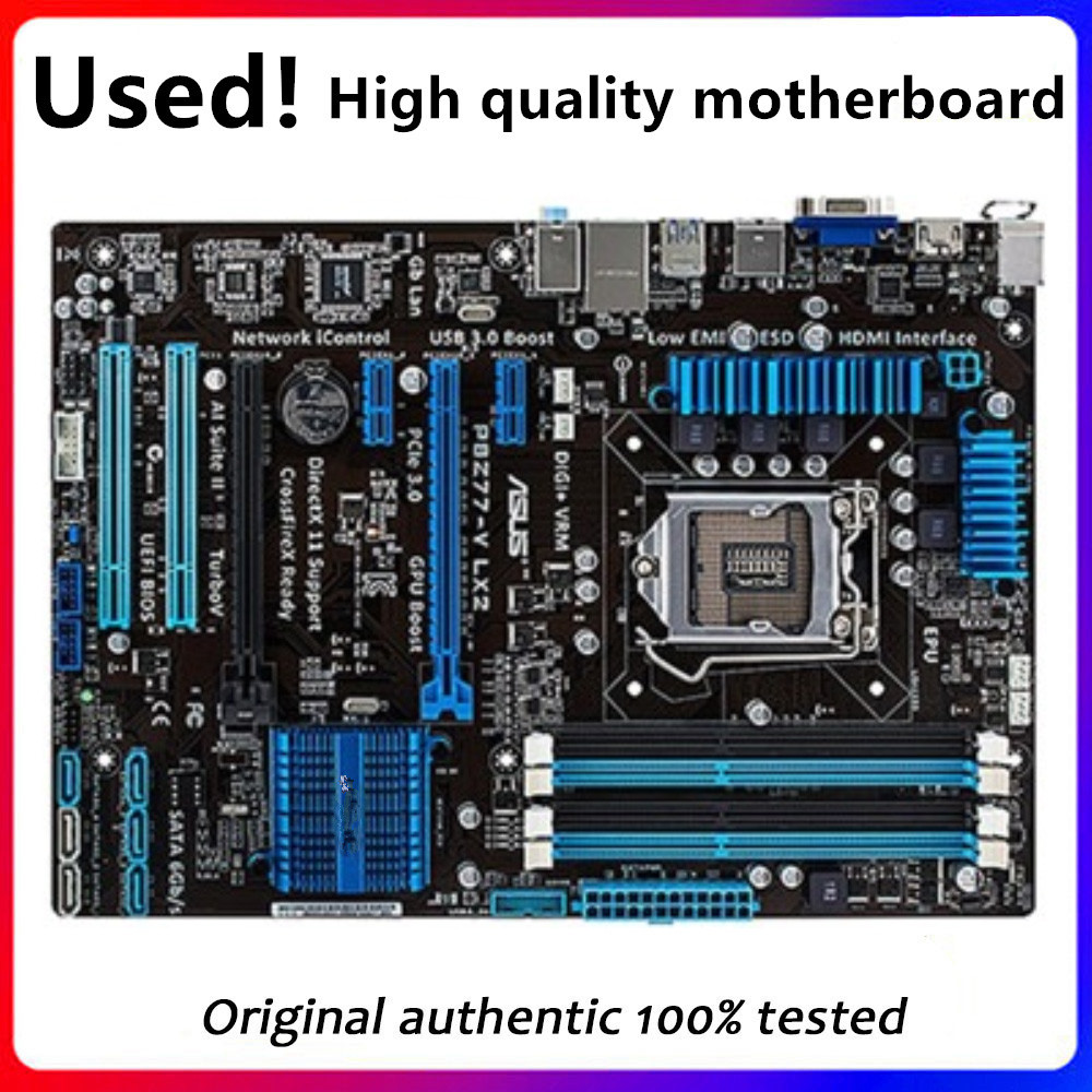P8Z77 For ASUS P8Z77-V LX2 Computer Motherboard LGA 1155 DDR3 For Intel Z77 Desktop Mainboard  SATA 