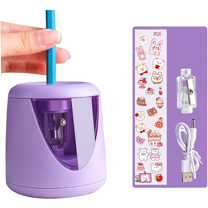 

Automatic Electric Pencil Sharpener USB Power Supply or Battery Kawaii Cute Stationery for Office Student School Supplies
