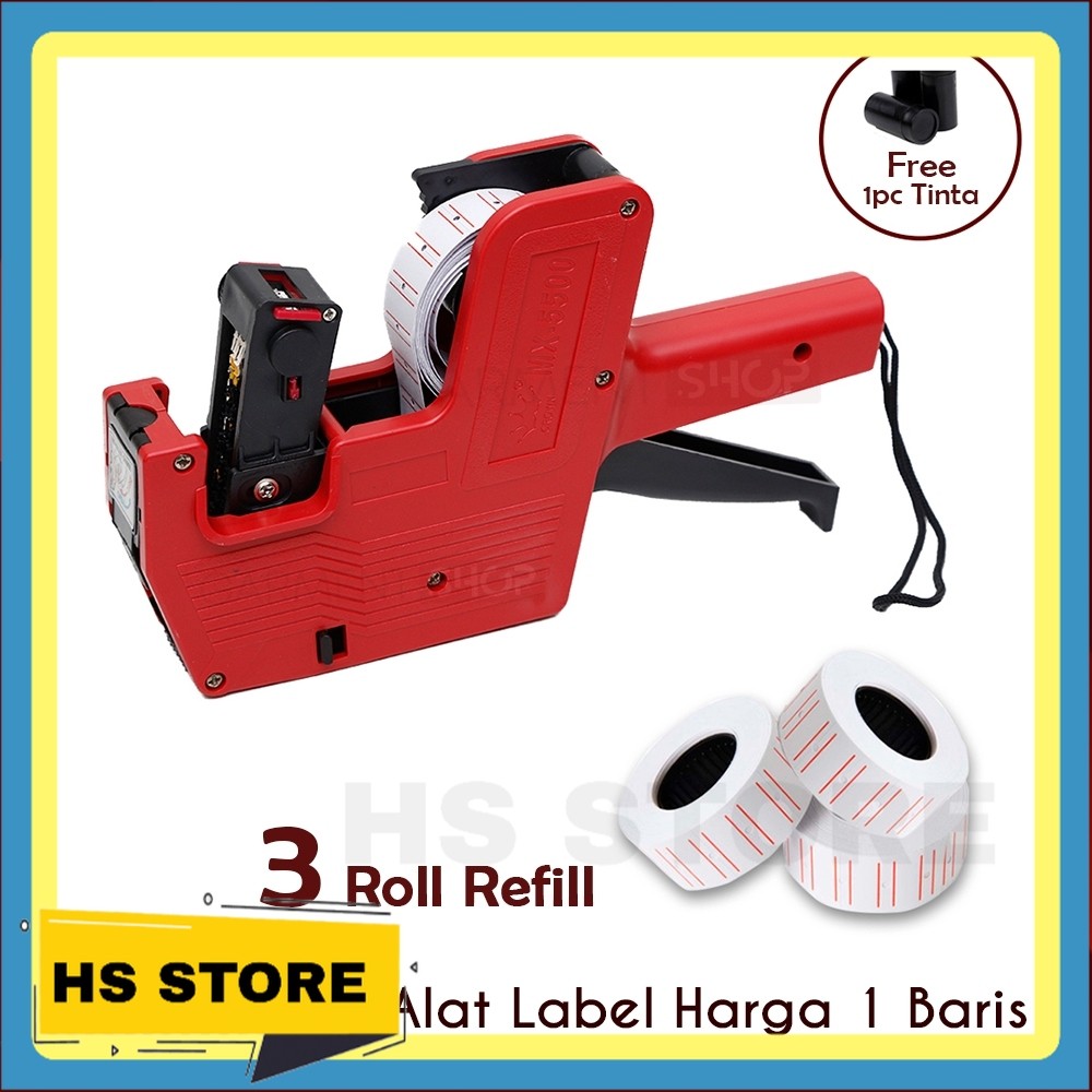 

ALAT LABEL HARGA PRICE LABELLER M5500 & 3 ROLL