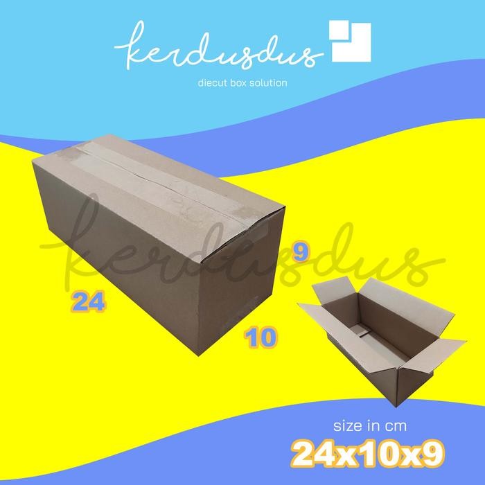 

24x10x9 cm kardus box karton kotak packing packaging POLOS SHEET