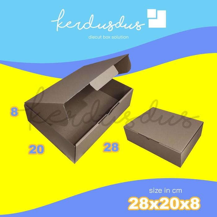 

28x20x8 cm kardus carton box diecut pizza kue packing packaging