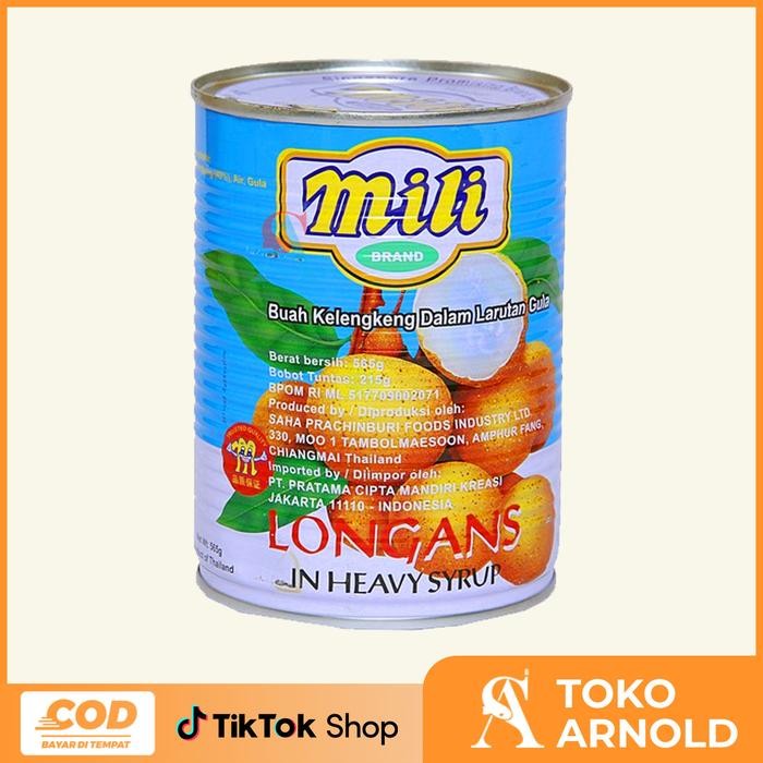 

Mili Longan Buah Kaleng in Heavy Syrup 565g / Lengkeng Kaleng 565 gr