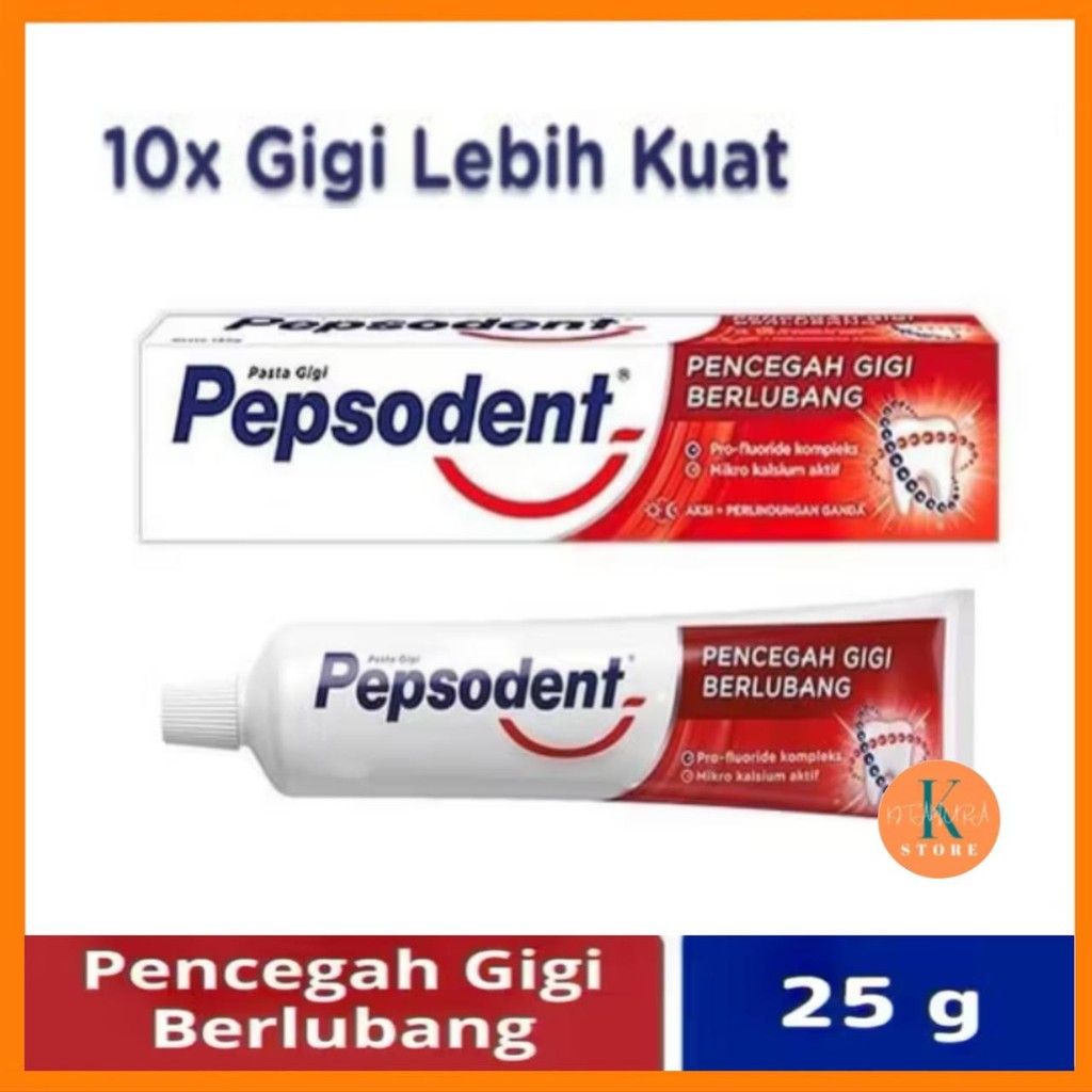Pepsodent Odol Pasta Mini Kecil 25g Pencegah gigi berlubang Perawatan Mulut Halal BPOM