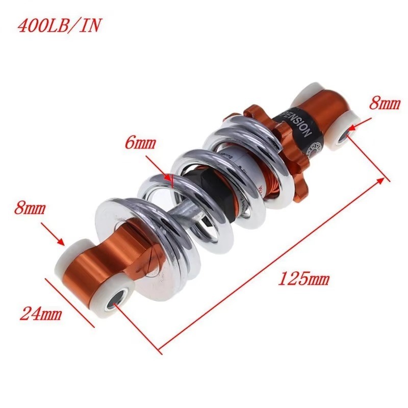 Tat For 49cc Mini Trot Damping Pitch Plated Spring ATV Moto Accessories Motor Replacement 125MM 400L