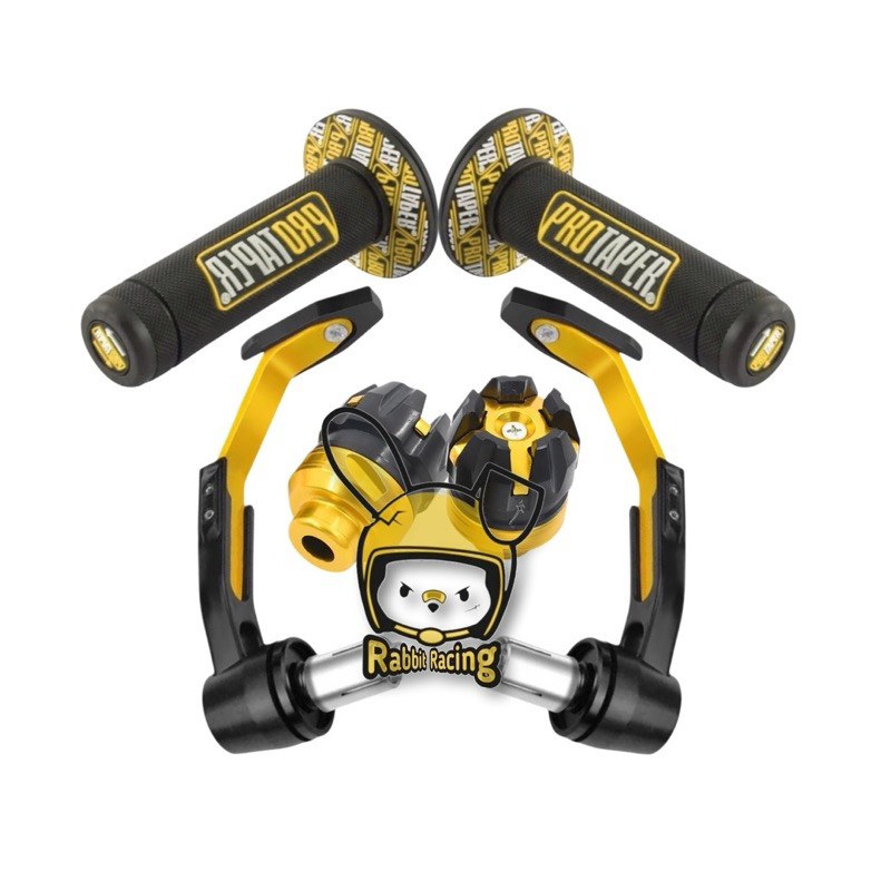 Paket Variasi Motor 3 Item Handgrip Donat PRO TAPER + Jalu As Roda Depan + Proguard Robot Universal 