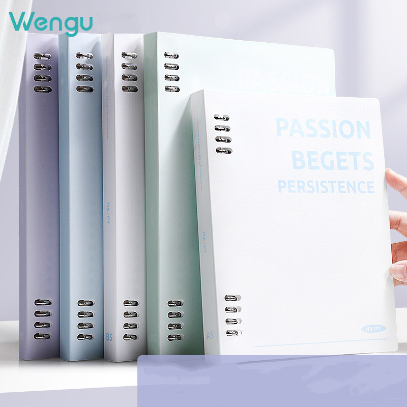 

50pcs/book Iron Clip Loose-leaf Notebook B5 Horizontal Line Workbook Student Office Supplies Homecoming Season School Starting