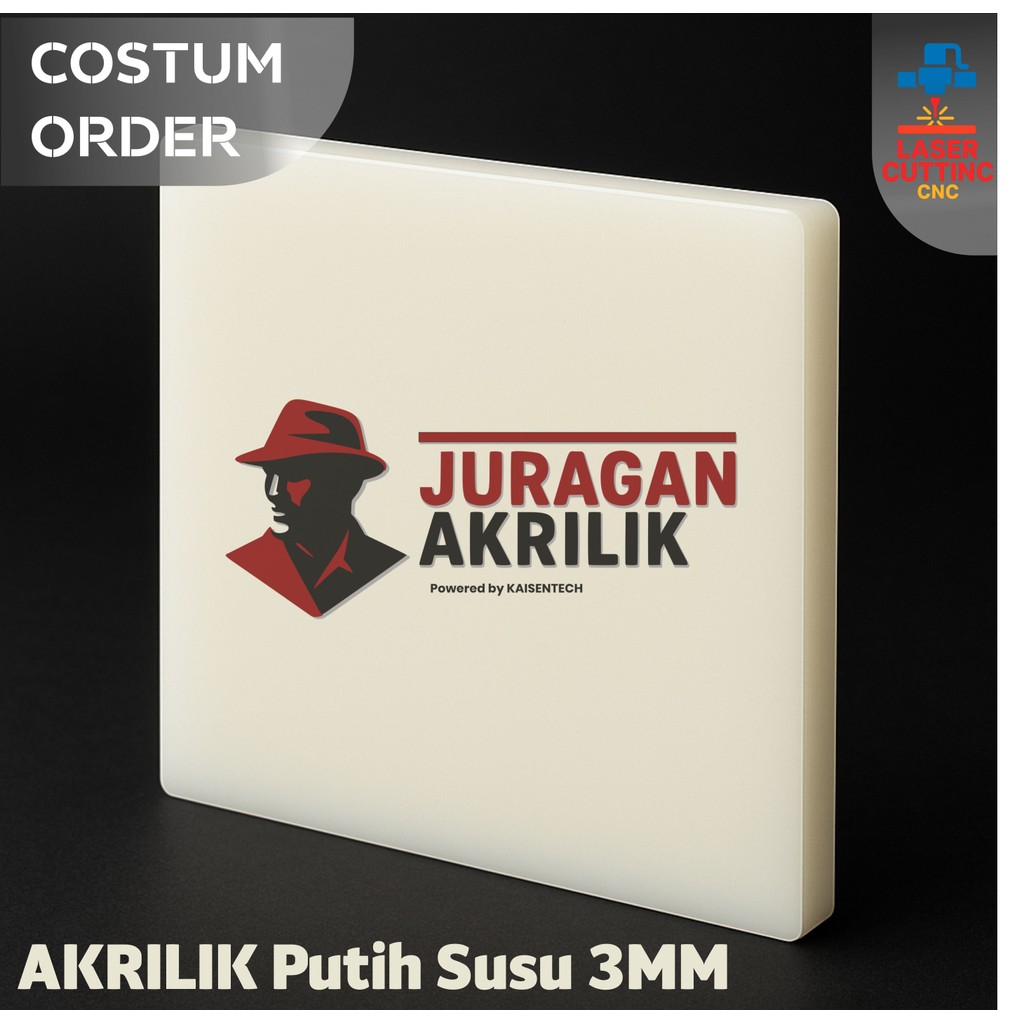 

Akrilik Putih Susu 3mm Rp45 / cm persegi