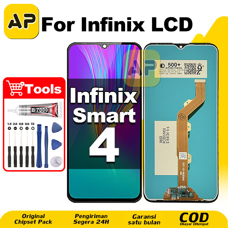 LCD Infinix Smart 4 hp Layar Sentuh Fullset Glass Touchscreen Digitizer COD