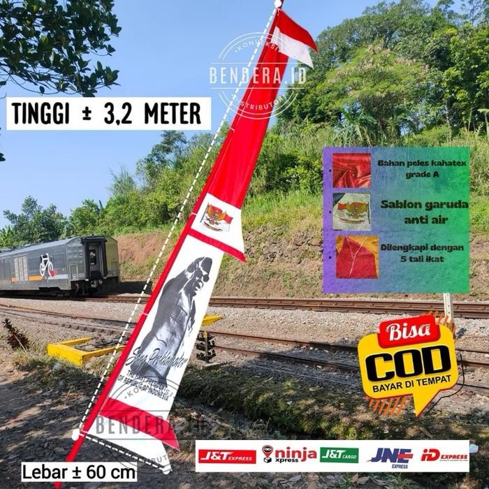 

add l UMBUL UMBUL BANDIR DIRGAHAYU MINI UKURAN 3 METER - SOEKARNO MPl