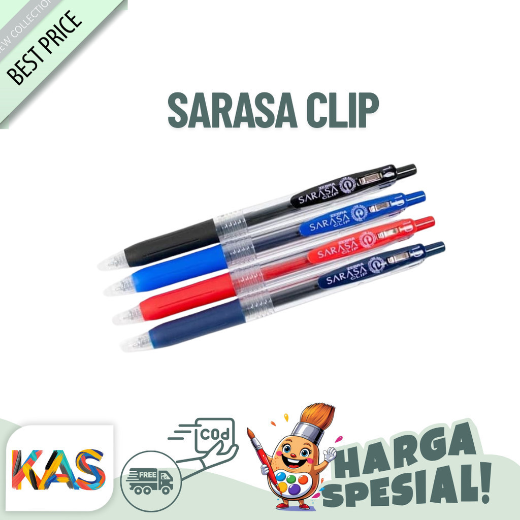 

Pulpen / Pena Gel Zebra Sarasa Clip 0.5 Eceran