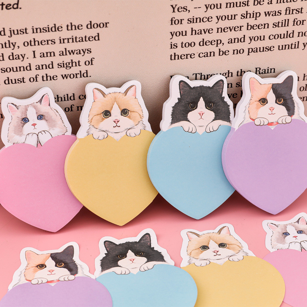 

TERMURAH MEMO TEMPEL KARAKTER MENGGEMASKAN / STICKY NOTES CHARACTER HEART SERIES / STICKY NOTES LOVE KITTEN / POST-IT HEART