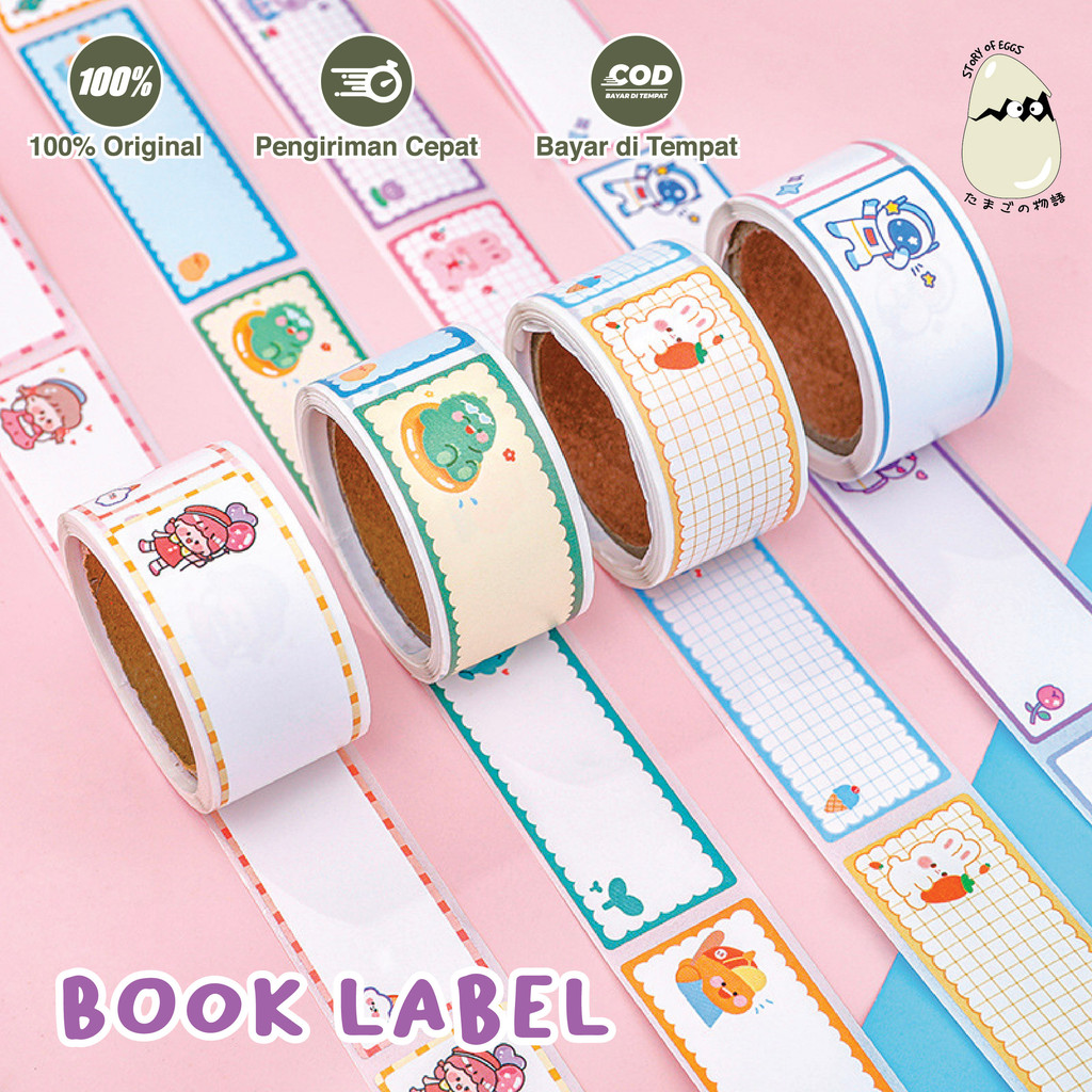 

60 pcs Sticker l Label Nama l Book Label Sticker l Label nama Anak Buku Sekolah Stiker tempelan