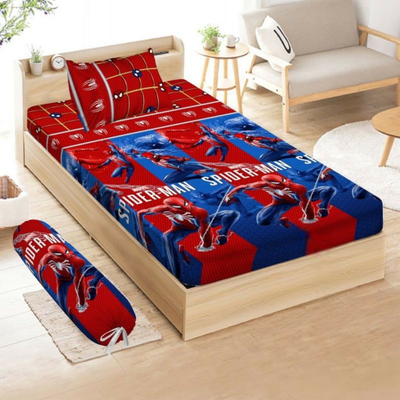 Terlaris SPREI SINGLE SPIDERMAN UK 120X200 KASUR NO 3 / SPREI SPIDERMAN SPREI MOTIF ANAK COWOK SPREI
