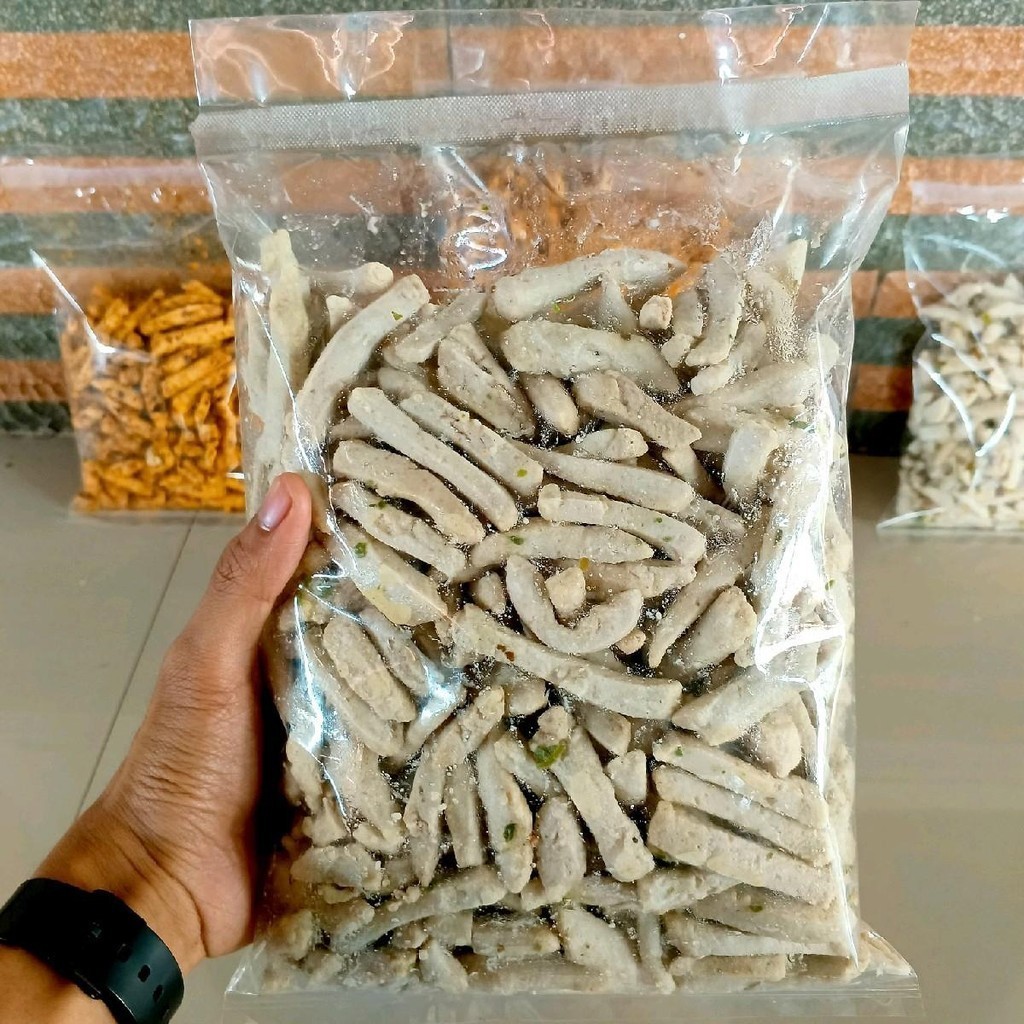 

Basreng Crispy Gurih Original & Pedas Daun Jeruk 250gr Bakso Goreng Renyah Camilan Kriuk