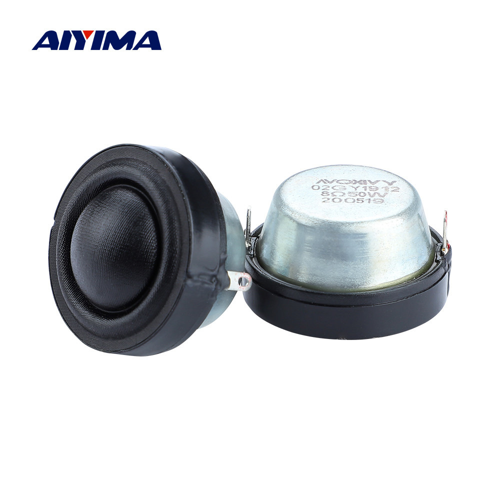 AIYIMA 1.25 Inch Dome Silk Tweeter Speaker Units 8 Ohm 50W Wide Frequency Strong Magnetic Treble Min